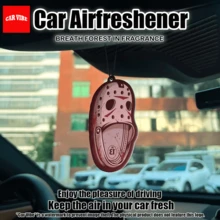 经典恐怖，杰森，恐怖小子，汽车后视镜挂件香氛片，车载空气清新剂，车载香氛片，车载空气清新剂，后视镜挂饰，汽车装饰吊坠，汽车内饰配件，送给朋友的特别礼物，纸基车载香氛，不含酒精，使用方便，趣味设计 - horror - 查看 2