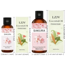 100毫升/30毫升水溶性香氛精油，花香调 - 茉莉、栀子花、柠檬、樱花、咖啡、肉桂、草莓，适用于香薰机、蜡烛制作、手工皂、车载香氛、芳香疗法、空气清新剂 - 家居装饰/馈赠亲友 - 香薰精油 - 查看 9