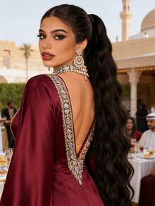 WaveTrip 夏季时尚灵感 女士度假穿搭 情人节夏季穿搭 返校季 马尾辫接发 真人发卷发马尾辫 女士真人发接发 带环绕式魔术贴 15A 巴西原生真人发 非洲卷曲蓬松卷曲马尾辫 卷曲夹式抽绳马尾辫接发 - 棕色 - 查看 2