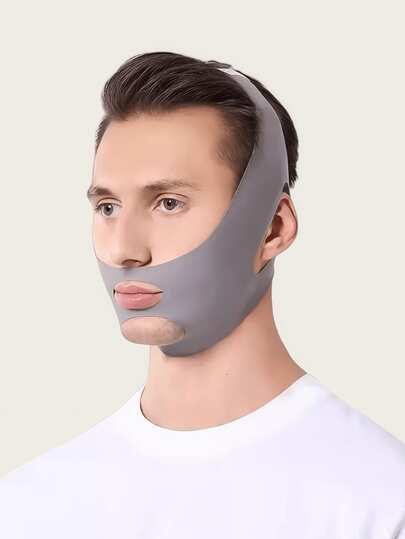 可调节V字脸瘦脸带，提拉紧致双下巴，男女通用，可重复使用，透气无缝V型面罩，适合睡眠、运动和瑜伽，轻盈抗皱，Y2K风格护肤必备，便携式圣诞礼物，圣诞装饰，送给她的礼物