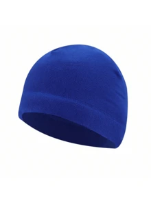 1pc Autumn And Winter Outdoor Fleece Hat, Shake Grain Fleece For Cold Insulation, Electric Bike Riding, Windproof Running, Sports, And Thick Fleece Hat - Multicolor - View 13