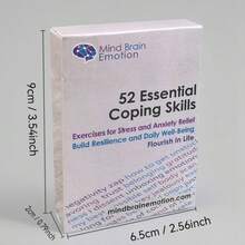 52pcs Essential Coping Skills Cards - Stress Management, Anxiety Relief Exercises - Cultivate Emotional Agility, Resilience And Self-Confidence - Self-Care Therapy Game For Teens And Adults - View 5