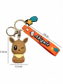 pokemon Eevee Evolution Family Keychain Cute Figure Bag Pendant Car Key Chain Small Gift - Multicolor - View 5