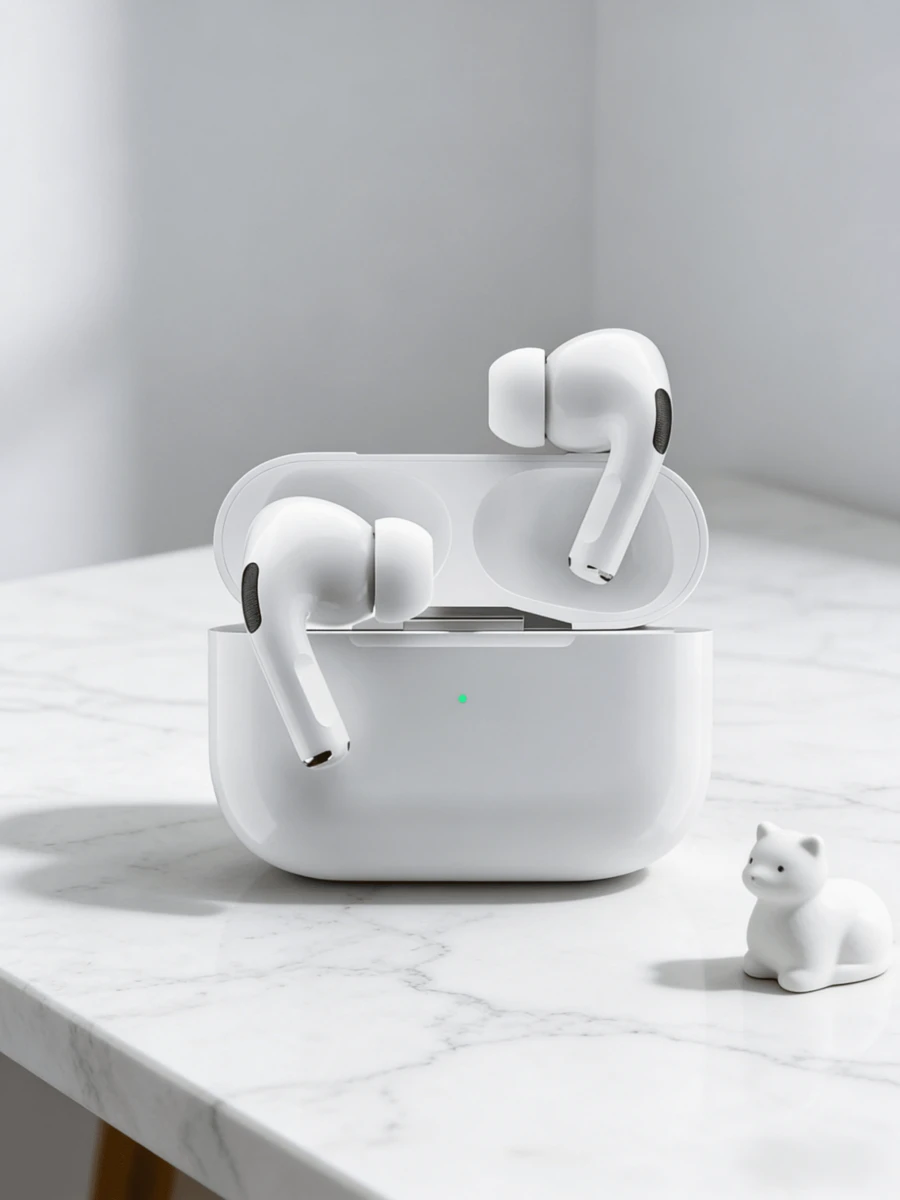 True Wireless Earbuds - Compatible With Apple And Android Devices, Built-In Microphone, Sweat-Resistant, Up To 24 Hours Playtime - White - View 1