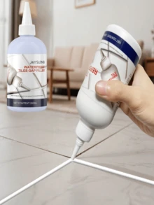 JAYSUING 1pc Tile Grout Sealant | Tile | Floor Tile | Kitchen Sink | Toilet | Washbasin | Waterproof | Mildew-Proof Sealant | Bathroom Sealant | Mold Removal | Crack Filler Sealant | Ceramic Paste | Tile Grouting | Crack Repair | Wholesale Kitchen & Bathroom Waterproof & Mildew-Proof White Grout - 260ml[with Tools] - View 3