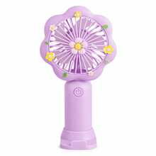 Mini Ventilador Diseño Flores y Base de Celular - Ventilador de Mesa - Ver 5