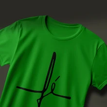 Printed T-Shirt With Faith Text, 100% Premium Cotton Men's, Sizes 2 To GG - Green - View 2