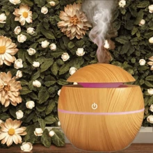 Mini difusor de aire con fragancia de madera, humidificador portátil USB, humidificador ultrasónico silencioso - Albaricoque - Ver 13