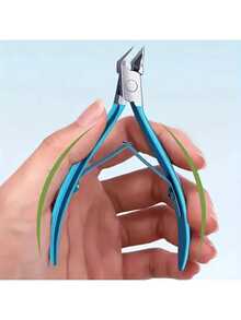 1pc Stainless Steel Cuticle Nipper, Manicure Pedicure Foot Care Tool, Ingrown Nail Clipper - A - View 3