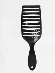 Fluffy Crown Top Large Curved Comb, Hair Straightening Comb, Home Use Hair Scalp Massage Comb, Hollow Out Comb, Anti-Static Styling Hair Comb, Curly Hair Large Curved Comb - A - View 16