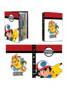 pokemon Pikachu Card Album, Pocket Monster Pet Collector's Album Holds 120 Cards - Multicolor - View 2
