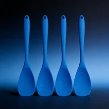 2/4/6 Pack Silicone Spoon Spatula, Flexible Seamless Kitchen Utensil For Mixing Stirring Cooking Scraping Baking, Non-Stick Cookware , Dishwasher (Blue/Orange/Red/Pink/Green) - View 20