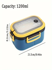 [Leak-Proof Lunch Box] 33.81oz Leak-Proof Lunch Box - Microwave , Popular Choice For Meal Prep And Healthy Meals, Comes With Matching Utensils - Multicolor - View 9