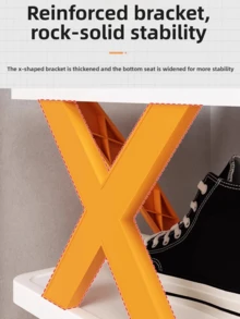 1pc 9/6/3 Tier Vertical Shoe Rack, Space-Saving Narrow Shoe Organizer, Small Shoe Rack DIY Freestanding, Suitable For Entryway Closet Hallway, Easy Assembly, Stable Structure, Black & White Plastic Material - Multicolor - View 9