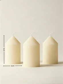 白色尖头圆柱形蜡烛，装饰蜡烛套装，蜡烛装饰，家居装饰蜡烛，圣诞锥形蜡烛，婚礼圣诞装饰，房间装饰 - 均碼 - 查看 20