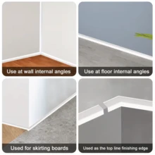 1pc 0.78" X 118.11" Flexible Corner Guard Strips - Adhesive Wall Ceiling Edge Protector, Durable Plastic Decorative Trim, Home Decor Use, Easy Install No Tools Needed, Suitable For Desk Corners, Furniture Edges, Wall Corners, Angled Corners - 2cmx3meters - View 4