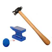 Bộ 1/2 đe sắt dùng trong chế tác trang sức - Dụng cụ làm trang sức, búa đầu tròn nhập khẩu bền bỉ được xử lý nhiệt, dụng cụ rèn kim loại. - Nhiều màu - Xem 12