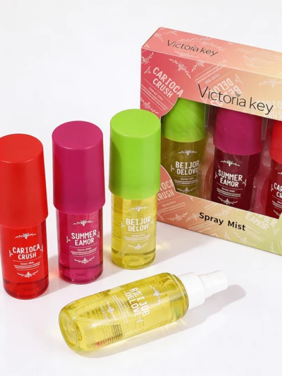 1pc 90ml Brazilian Fragrance Spray, Fabric Deodorizer, 4 Refreshing Scent Options, Indoor & Outdoor Air Freshener, Multi-Layered Fragrance Spray To Enhance Well-Being, Long-Lasting Natural Fresh Spray, Releasing Elegant Rio De Janeiro Scents Of Herbs, Coconut Flower, Citrus, Woody, And Marine Notes, Suitable For Dates, Parties, Gatherings, Vacations, Home, Hotel, Office