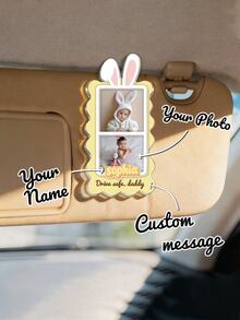 Customized Rabbit Easter Basket Tags, Customized Rabbit Name Tags, Children's Easter Name Tags With Photos, Customized Easter Car Sun Visor, Easter Gifts, Holiday Gifts - Multicolor 5 - View 13
