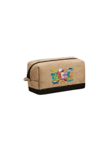 Teacher Letter Pattern Reusable Makeup Bag Set, Including Tote Bag With Shoulder Strap And Cosmetic Bag, Personalized Gift Bag With Side Pocket, Beach Bag With Scarf, Suitable For Holiday, Birthday, Graduation, Daily Use, Beach, Travel, Work, Picnic, Camping - Multicolor - View 15