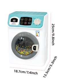 Kids Toy Washing Machine, Pretend Play Toy With Lights And Sounds, Simulating Washing Process, Household Appliance Toy, Role Play Game, Educational Toy For Boys And Girls, Holiday Birthday Gift, Mini Realistic Home Appliance Toy, Baby Toy, Girls Toy, Children's Game, Toddler Toy - Washing Machine - View 13