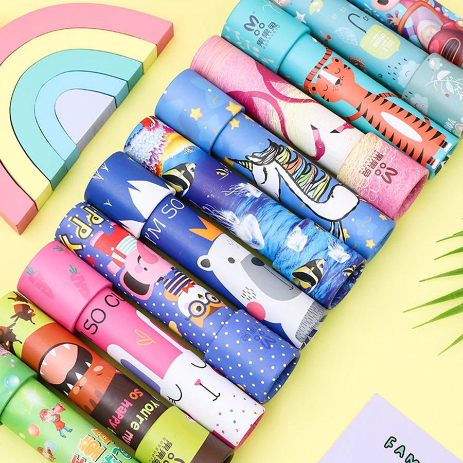 万花筒多棱镜玩具放大镜望远镜科学实验怀旧礼物 - 彩色 - 查看 1