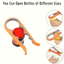 1pc Multi-Function Bottle & Can Opener, Suitable For People With Weaker Hands, Can Easily Open Various Bottle & Can Lids, Non-Slip Handle Design, Convenient And Practical Kitchen Tool - View 10
