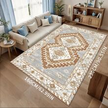 1pc Nordic Style Area Rug With Elegant Floral And Geometric Patterns, Suitable For Bedroom, Living Room Or Home Office Decor, Elegant Home Accessory | Rug, Living Room Carpet - Multicolor - View 25