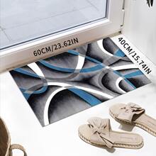 1pc Modern Geometric Area Rug, Black And Red Fashionable Home Decor Carpet, Abstract Art Pattern Floor Mat, Living Room Bedroom Rug, Entryway Doormat Christmas Decor Kitchen Rug - Multicolor - View 34