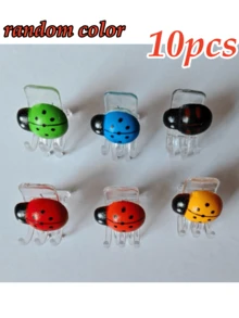 10pcs Ladybug Orchid Clips, Multipurpose Clips For Plant Support - Suitable For Climbing Plants, Orchids And Vines, Gardening Decor - Ladybug Clip - View 12