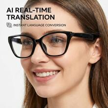 SENBONO AI Translation Smart Glasses, These Glasses Allow For High-Definition Audio, Music Playback Control, Hands-Free Call, Making It Easy To Listen To Music And Manage Calls With Built-In Microphone, Fashion Glasses Suitable For Office, Business, Travel, Wireless Glasses Earphones - View 4