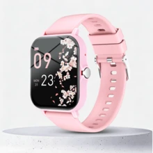 Reloj inteligente unisex con llamadas inalámbricas y alertas de mensajes, podómetro, seguimiento de calorías y distancia, modos deportivos múltiples, control de música, cámara remota, alarma, caja de metal y correa de silicona, batería de 180mAh, carga USB, reloj inteligente multifuncional para teléfonos inteligentes, regalo para vacaciones - Multicolor - Ver 8