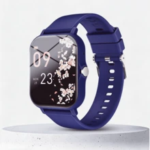 Reloj inteligente unisex con llamadas inalámbricas y alertas de mensajes, podómetro, seguimiento de calorías y distancia, modos deportivos múltiples, control de música, cámara remota, alarma, caja de metal y correa de silicona, batería de 180mAh, carga USB, reloj inteligente multifuncional para teléfonos inteligentes, regalo para vacaciones - Multicolor - Ver 11