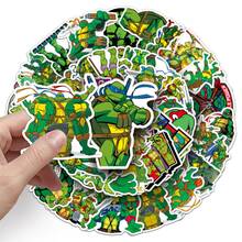 Panini Ninja Turtles Theme Waterproof Stickers, Cartoon Character Stickers Suitable For Water Bottles, Laptops, Skateboards, Luggage, Phone Cases, DIY Decoration And Party Favors - Random Styles - View 5