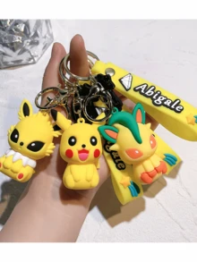 pokemon Eevee Evolution Family Keychain Cute Figure Bag Pendant Car Key Chain Small Gift - Multicolor - View 4