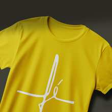 Printed T-Shirt With Faith Text, 100% Premium Cotton Men's, Sizes 2 To GG - Yellow - View 2