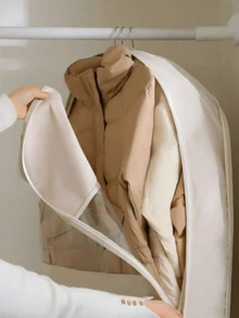 1pc Compression Dust-Proof Garment Storage Bag, With Transparent Window And Auto-Compression Zipper, Suitable For Bedroom, Home And Dorm, Can Store Down Jackets, Suits, Shirts And Other Clothes, Up To 40% Compression Rate - Multicolor - View 7