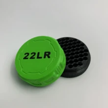 1个迷你弹药盒（适用于.22LR口径） - 紧凑耐用，带螺旋盖，口袋大小 - 彩色 - 查看 10
