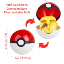 pokemon 6款正版可变形精灵球系列手办玩具 喷火龙 妙蛙花 水箭龟 暴鲤龙 超梦 动漫人物桌面摆件模型收藏玩具 - 彩色 - 查看 4