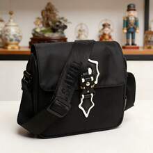 Unisex Luminous Small Sling Bag, Shoulder Bag, Waist Bag, Suitable For Travel, Hiking, Running And Other Occasions - Black - View 1