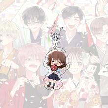 塔蒙亚克力钥匙扣，“塔蒙君现在在哪里？”动漫钥匙扣挂件，塔蒙和宴会角色，漫画包包配饰，礼物 - 彩色 - 查看 11