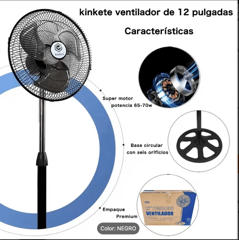 Pedestal Fans - US A Type Plug(110-127V) - View 1