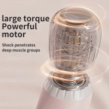 便携式手持按摩器 - 全身按摩，适用于颈部、背部、肩部、腰部、腿部和足部 - 男女通用按摩工具，5 档可调节设置，是送给家人、父母和朋友的理想节日礼物，电池容量 1200mAh - 彩色 - 查看 8