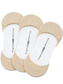 3/5 Pairs Women's Invisible Liner Socks For High Heels, Thin Silicone Non-Slip Shallow Mouth Boat Socks, Spring/Summer - Multicolor - View 4