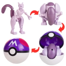 pokemon 6款正版可变形精灵球系列手办玩具 喷火龙 妙蛙花 水箭龟 暴鲤龙 超梦 动漫人物桌面摆件模型收藏玩具 - 彩色 - 查看 9