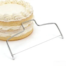 Stainless Steel Cake Slicer And Cutter - Professional 2-Line Cake Cutting Tool For Evenly Layered Cakes, Home Kitchen Baking Tool - View 7