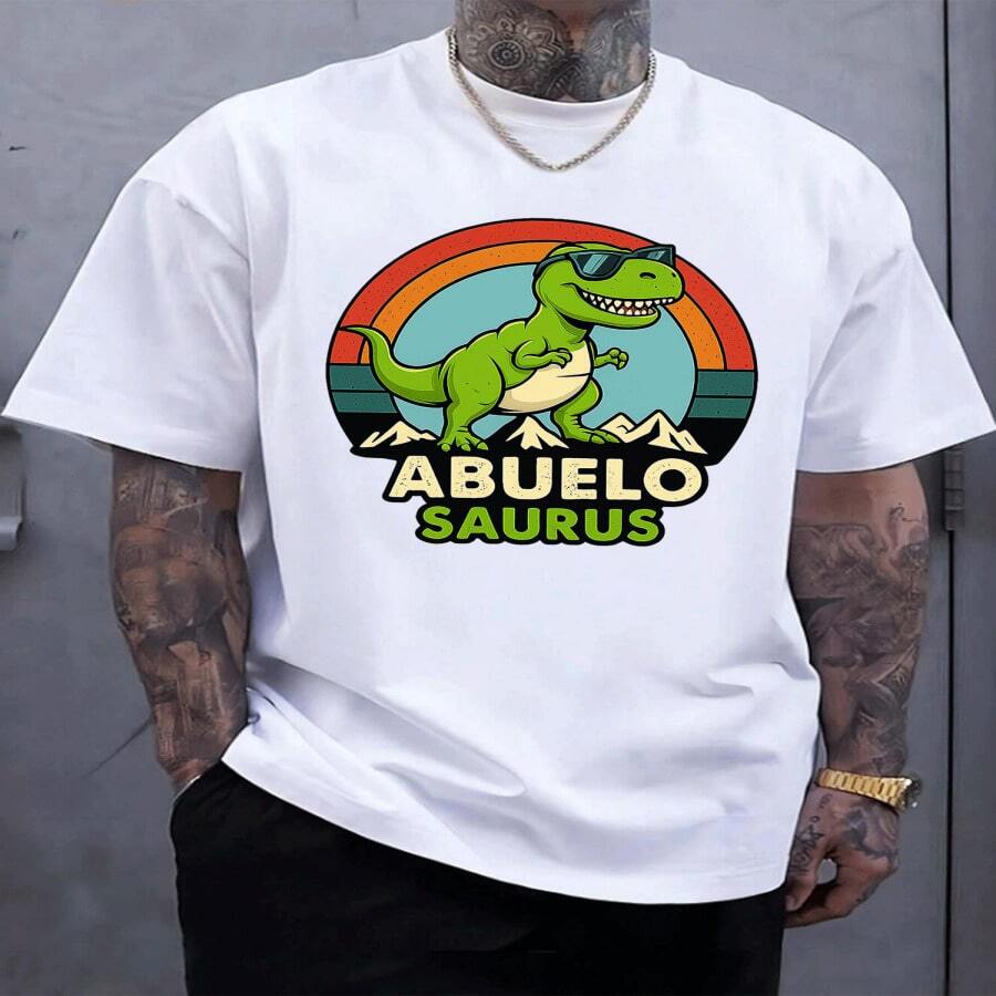 Camiseta de cuello redondo para mujer de talla grande, camiseta de manga corta con estampado de gato de dibujos animados para mujer - Top casual, regalo perfecto para hermana o esposa, colección primavera/verano, negra con adorable diseño de gato tigrado, camiseta casual gráfica divertida, 100%. - Multicolor - Ver 1
