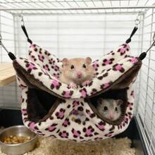 Sugar Glider Sleeping Nest, Hanging Small Pet Sleeping Bag, Hamster Hammock, Chinchilla Sleeping Nest, Guinea Pig Hiding Nest - polka dots - View 14