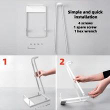 1pc Handheld Vacuum Cleaner Holder, Freestanding Storage Rack, Suitable For Handheld Vacuum Cleaner, Open-Shelf Design, Multi-Function Storage Rack - Multicolor - View 4
