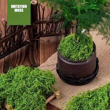 200克大包装人造苔藓 - 天然户外/草坪用途，经久耐用，不褪色，免维护，园艺装饰，适用于DIY景观美化、花盆、屋顶花园、草坪（无需浇水/易于造型） - 彩色 - 查看 3